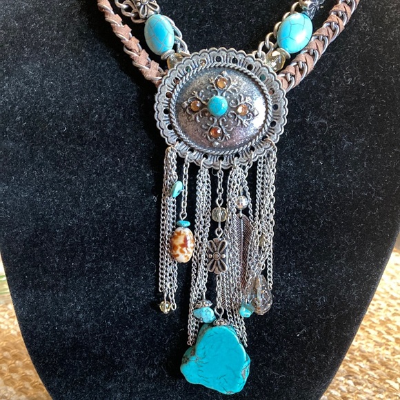 Jewelry - South Western Silver and Turquoise Necklace